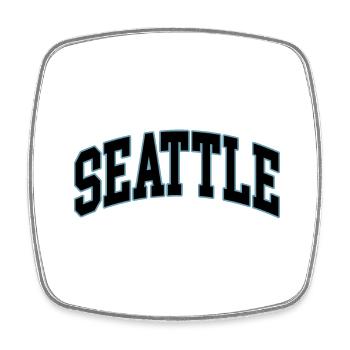 Seattle - Square fridge magnet - white - Front
