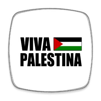 Viva palestina - Square fridge magnet - white - Front