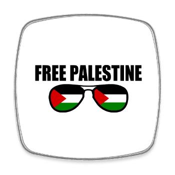 Free palestine - Magnet carré - blanc - Devant