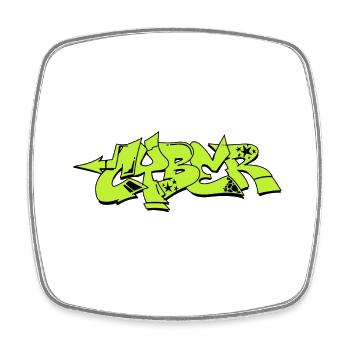 Graffiti Street Art Sprühfarben cooler Künstler Urban - Viereckiger Kühlschrankmagnet - Weiß - Vorne