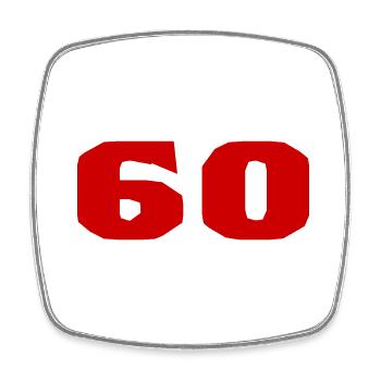 ANNIVERSARY. HAPPY BIRTHDAY. HAPPY BIRTHDAY. - Square fridge magnet - white - Front