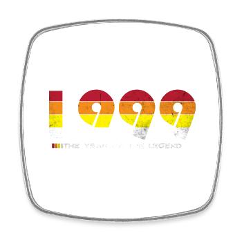 Millésime 1999 - L’Année de la Légende - Rétro 25 - Magnet carré - blanc - Devant