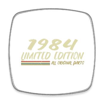 Cadeau D'anniversaire 1984 Idée Cadeau 1984 - Magnet carré - blanc - Devant