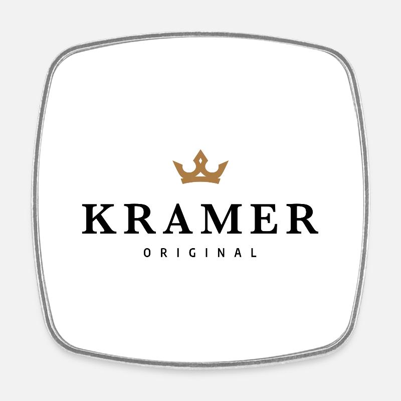 Kramer - Viereckiger Kühlschrankmagnet - Weiß