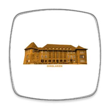 Dinslaken Rathaus Burg Rhein Nordrhein-Westfalen - Viereckiger Kühlschrankmagnet - Weiß - Vorne