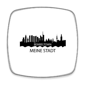 MyCity #FrankfurtamMain #069 - Magnet carré - blanc - Devant