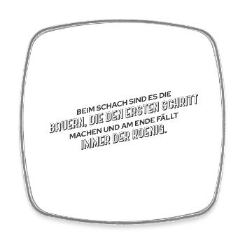 Funny Farmer Farmer Saying - Square fridge magnet - white - Front