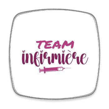 Krankenschwester-Team - Viereckiger Kühlschrankmagnet - Weiß - Vorne