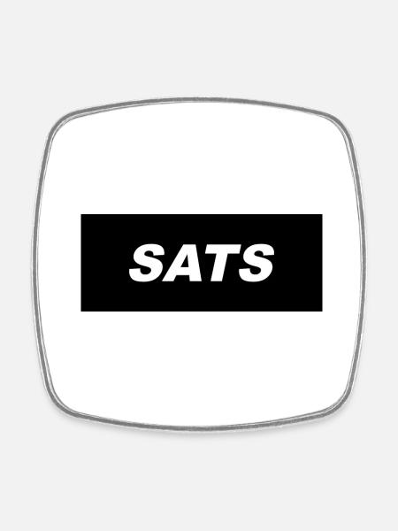 SATS - Viereckiger Kühlschrankmagnet - Weiß