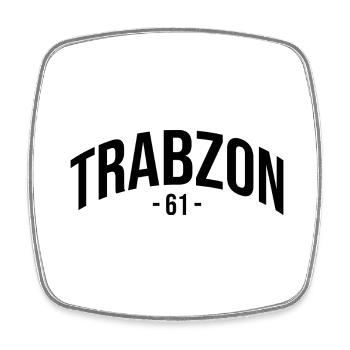 61 Trabzon Turquie Turquie Cadeau Vacances TR Türk - Magnet carré - blanc - Devant