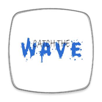 chatch la Vague - Magnet carré - blanc - Devant