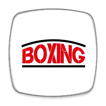 Boxing Boxes - Square fridge magnet - white - Front