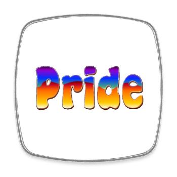 Pride - Viereckiger Kühlschrankmagnet - Weiß - Vorne