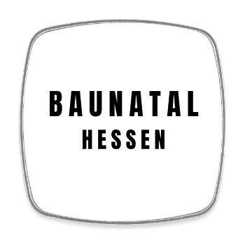Baunatal Hesse - Square fridge magnet - white - Front