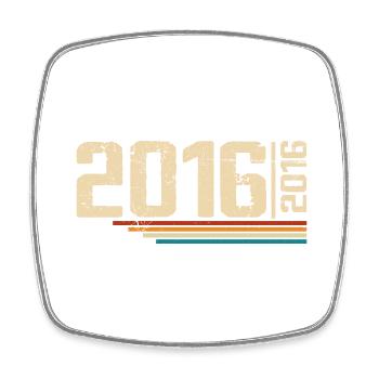 Vintage Anniversary 2016 Birthday Party 2016 - Square fridge magnet - white - Front