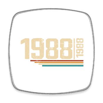 Vintage Anniversary 1988 Birthday Party 1988 - Square fridge magnet - white - Front