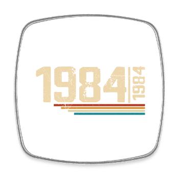 Vintage Anniversary 1984 Birthday Party 1984 - Square fridge magnet - white - Front