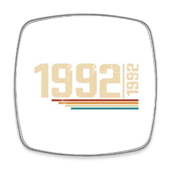 Vintage Anniversary 1992 Birthday Party 1992 - Square fridge magnet - white - Front