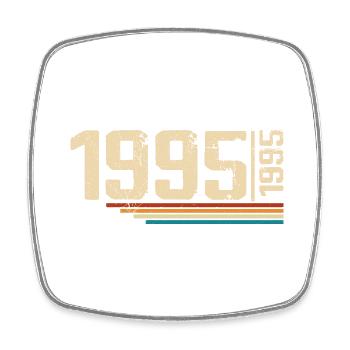 Vintage Anniversary 1995 Birthday Party 1995 - Square fridge magnet - white - Front