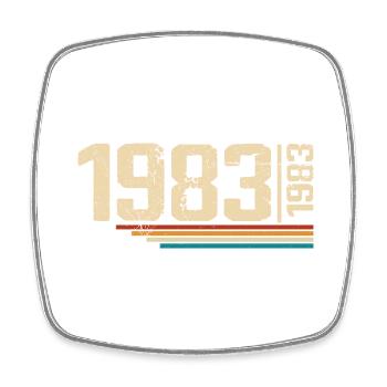 Millésime Anniversaire 1983 Fête Anniversaire 1983 - Magnet carré - blanc - Devant