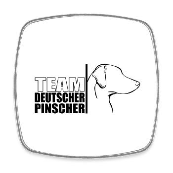 TEAM German Pinscher Dog Dog Wilsigns - Square fridge magnet - white - Front