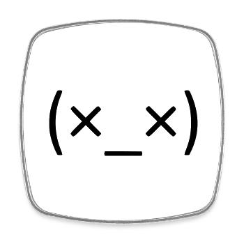 Close your eyes and take a deep breath! 😵‍💫 - Square fridge magnet - white - Front