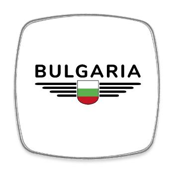 Bulgaria Design – L’amour de la culture - Magnet carré - blanc - Devant