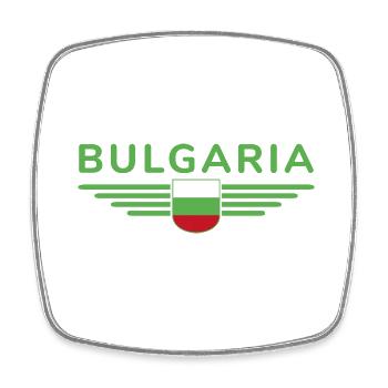 Bulgaria Design – L’amour de la culture - Magnet carré - blanc - Devant