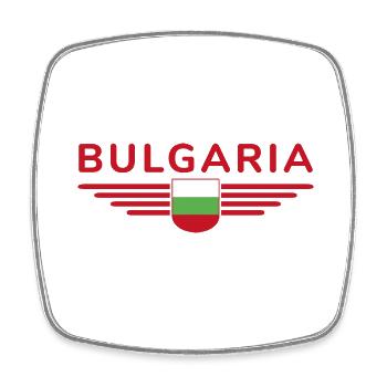 Bulgaria Design – L’amour de la culture - Magnet carré - blanc - Devant