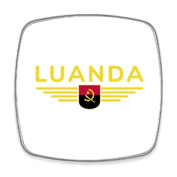 Luanda Design – Fierté de la capitale - Magnet carré - blanc - Devant