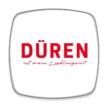 Düren Fan T-Shirt – Perfekt für jeden Düren-Fan! - Viereckiger Kühlschrankmagnet - Weiß - Vorne