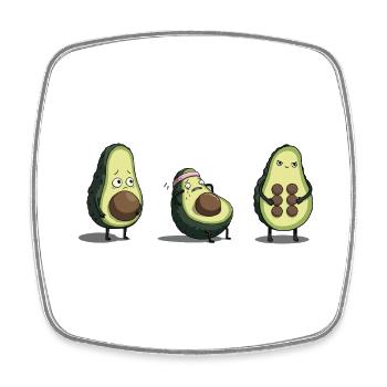 Évolution du corps de l’avocat - Magnet carré - blanc - Devant