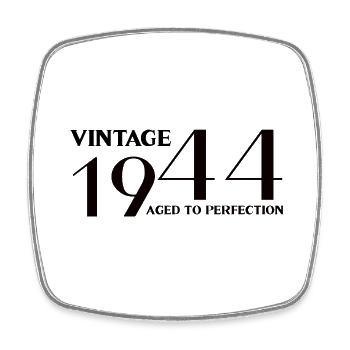 Vintage 1944 aged to perfection - Square fridge magnet - white - Front