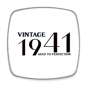 Vintage 1941 aged to perfection - Square fridge magnet - white - Front