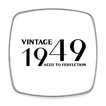 Jahrgang 1949 bis zur Perfektion gealtert - Viereckiger Kühlschrankmagnet - Weiß - Vorne