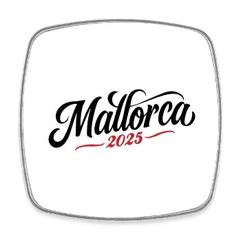 Mallorca 2025 - Square fridge magnet - white - Front