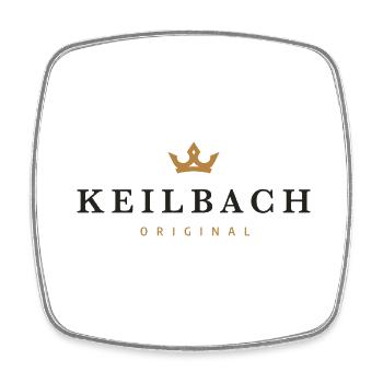 Keilbach Original Family Logo - Square fridge magnet - white - Front