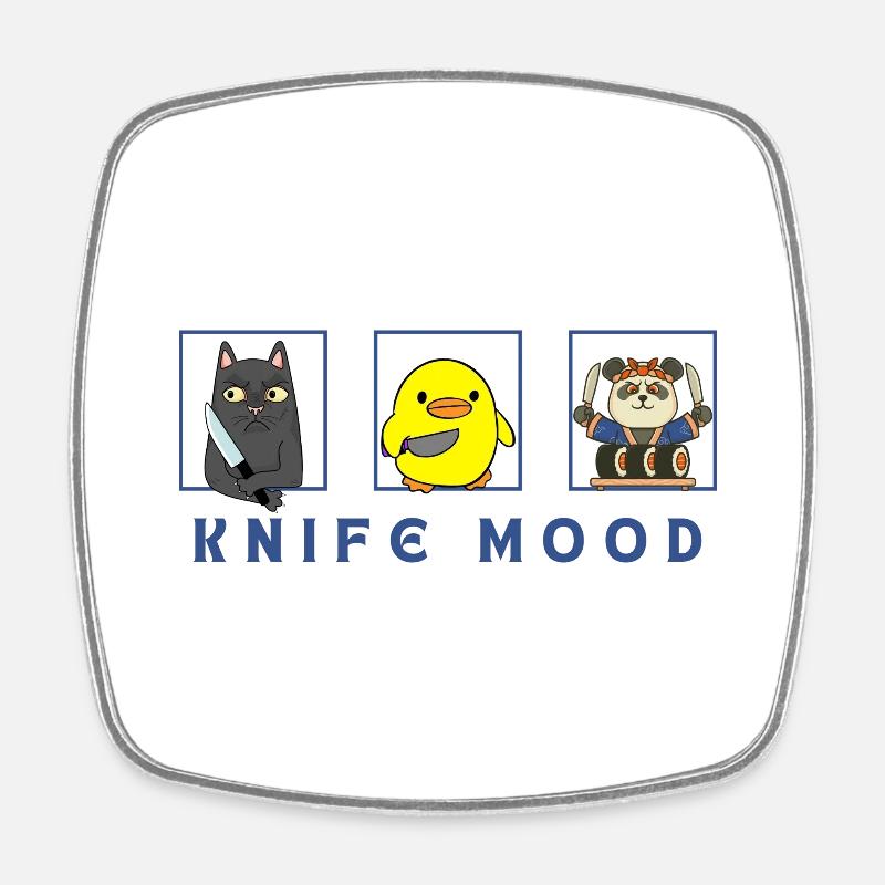 Mood - Square fridge magnet - white