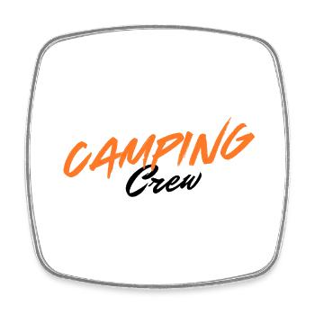 Camping Crew - Square fridge magnet - white - Front