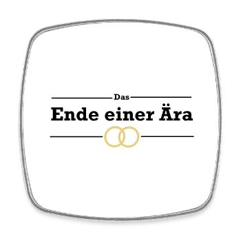 Junggesellenabschied - Square fridge magnet - white - Front