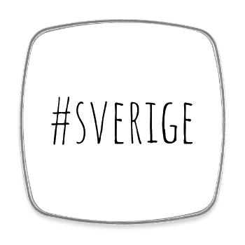 hashtag sverige SWEDEN STOCKHOLM GÖTEBORG NORDIC - Viereckiger Kühlschrankmagnet - Weiß - Vorne