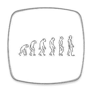 Evolution - Magnet carré - blanc - Devant