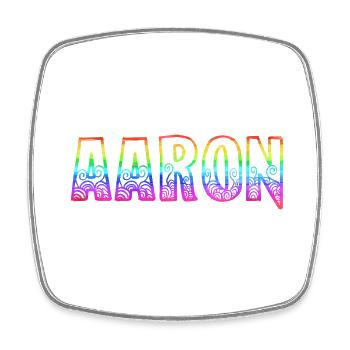 aaron rs regenbogen - Viereckiger Kühlschrankmagnet - Weiß - Vorne