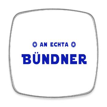 bündner - Viereckiger Kühlschrankmagnet - Weiß - Vorne