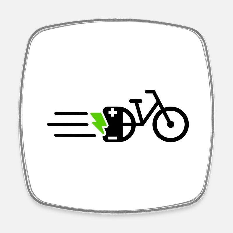 ebike e-bike ebike - Magnet carré - blanc