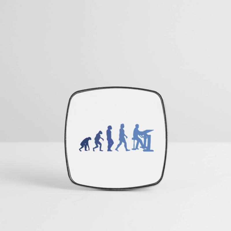 Draughtsman Evolution Client Architect Construction Manager Square fridge magnet