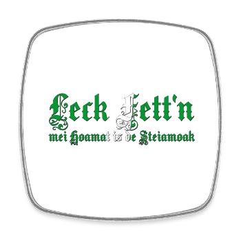 leck fett´n steiermark - Viereckiger Kühlschrankmagnet - Weiß - Vorne