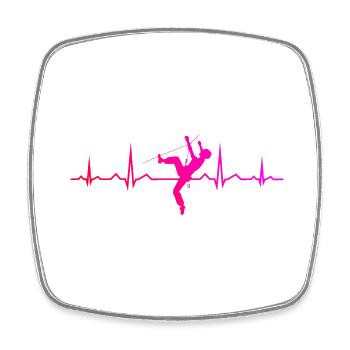 Bouldering Climber Men's Boulder Women Climbing - Square fridge magnet - white - Front