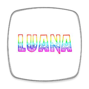 luana rs arc-en-ciel - Magnet carré - blanc - Devant
