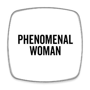 Phenomenal Woman - Square fridge magnet - white - Front